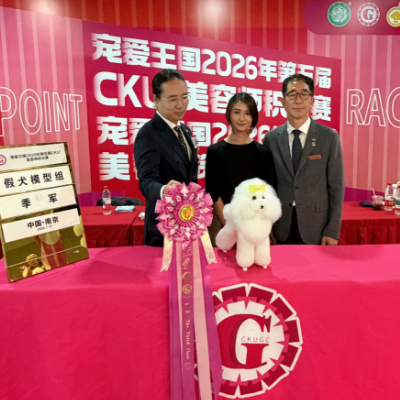 恭喜许之婧获得CKU美容师积分赛南京站假犬模型组拿到季军